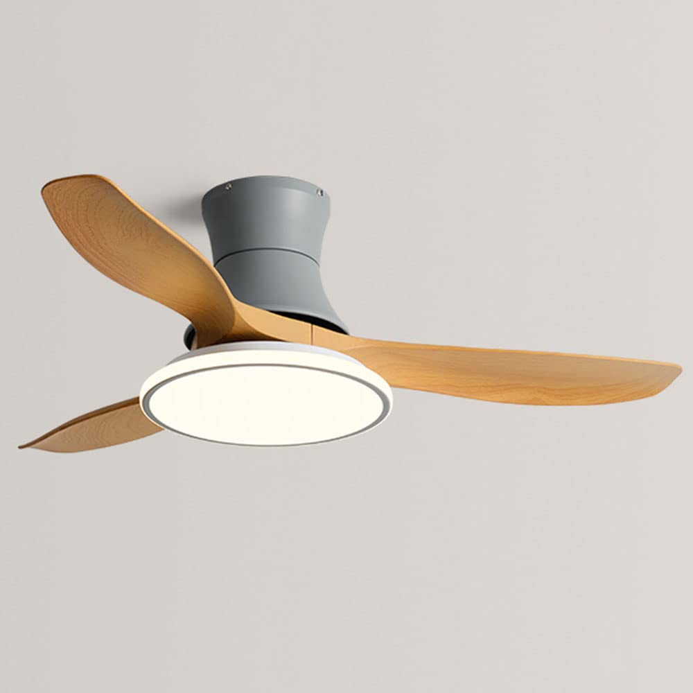 Fan light salle à manger salon au design moderne avec éclairage LED 72W modulable