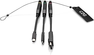 C2G Universal 4K HDMI Dongle Adapter Ring with Color Coded DisplayPort, Mini DisplayPort, and USB-C