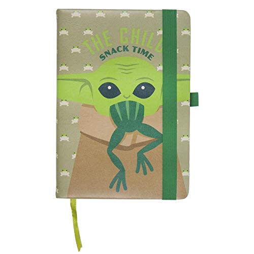 CERDÁ LIFE'S LITTLE MOMENTS Cuaderno A5 Baby Yoda The Child-Licencia Oficial Star Wars, Niños, Multicolor, Estándar
