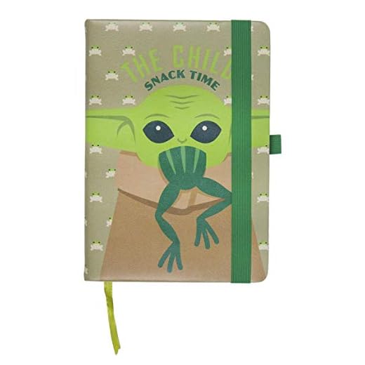 CERDÁ LIFE'S LITTLE MOMENTS Cuaderno A5 Baby Yoda The Child-Licencia Oficial Star Wars, Niños, Multicolor, Estándar
