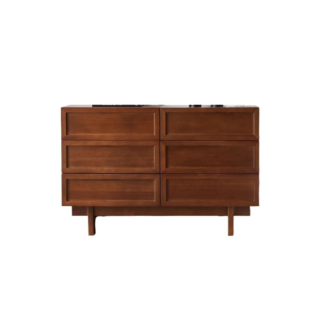 ULTRAWAVE Buffet Cabinet 120cm Solid Wood Living Room Drawer Storage Table, Vintage Storage Furniture, for Balcony, Entryway etc Buffet Sideboard