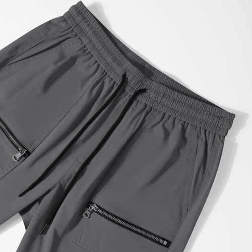 Baggy Pants Men Casual Cargo Pants with Elastic Waist Drawstring Loose Fit Tapered Pants for Outdoor and Fashion Wear4