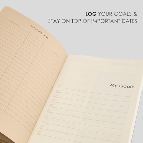 Image of myPAPERCLIP 12 Weeks Wellness Journal | A5 Size, 210 Pages, 80 GSM | 84 Daily, 12 Weekly, 3 Monthly Review Pages | Wellness Log, Mindful Habits, Reflection (Green)
