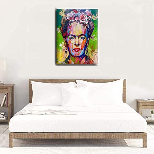 Wall Art Canvas Schilderij Frida Kahlo Portret Moderne Abstracte HD Prints Foto Mooie Vrouwen Portret Poster Grafische voor Woonkamer Thuis decor,30x40cm - Afbeelding 3