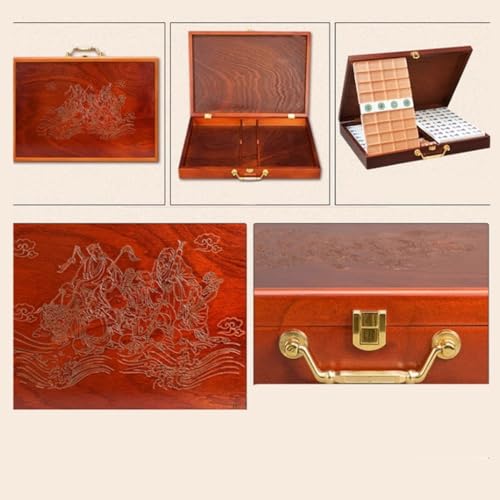 Set de Mahjong Chino 144 Piezas con Fichas Acrílicas 38mm miniatura 6