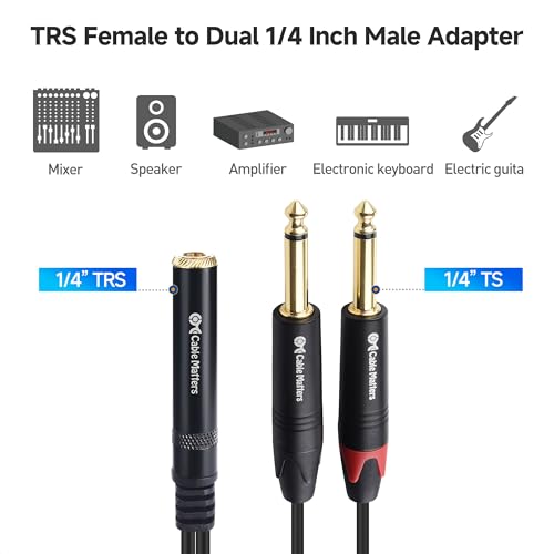 Cable Matters Cable Adaptador de Audio Jack 3.5mm Pack x2 miniatura 3
