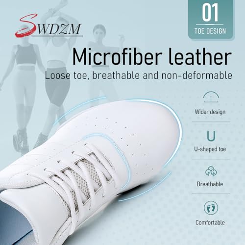 SWDZM Ballroom Salsa Practice Dance Sneakers Cheer Shoes for Women Cheerleading Athletic Dance Shoes2