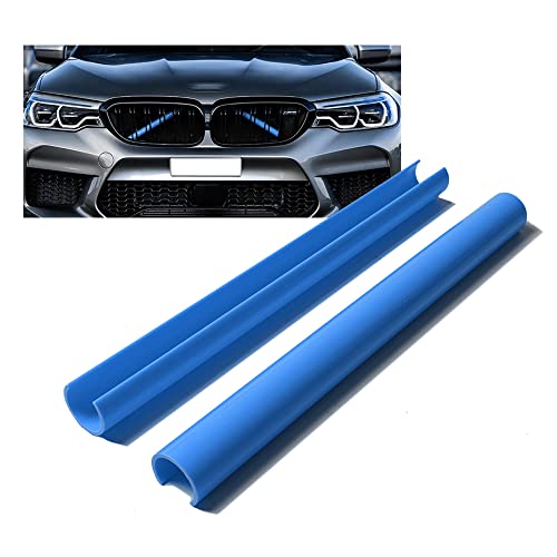 Image of SANRILY For BMW Grill Stripes Accessories Premium Grille Inserts Trims for BMW F20 F30 2012-2016, 1 2 3 Series 328i 320i 4 Series F36 Grill Inserts-Blue