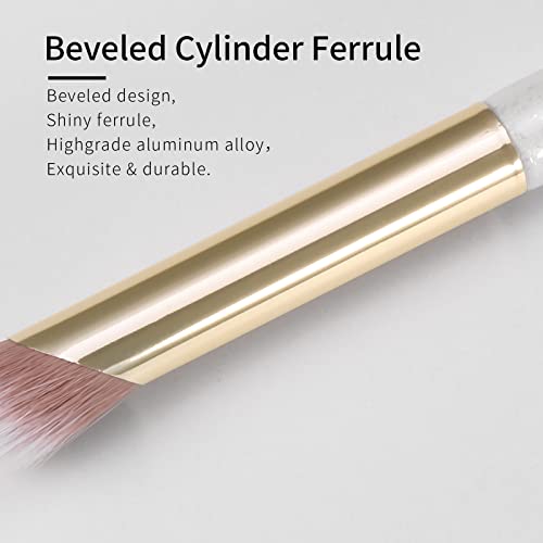 Small Nose Contour Brush By Enzo Ken, Angled Concealer Brush Under Eye, Concealer Brush For Makeup, Under Eye Powder Brush, Under Eye Makeup Brush, Under Eye Brush, Concealer Makeup Brush. (White, 161D) #TOP5