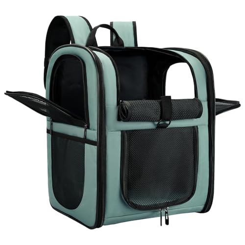 APOLLO WALKER zaino Per Cani e Gatti Per Animali di Taglia Grande/Piccola (2-15 kg) - Borsa Imbottita con Supporto per la Schiena,Zaino Porta Cane in reteTraspirante, per Escursionismo（Blu）
