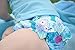 i Play. Baby Girls' Ruffle Snap Reusable Absorbent Swim Diaper, Aqua Coral Reef, 18 Months