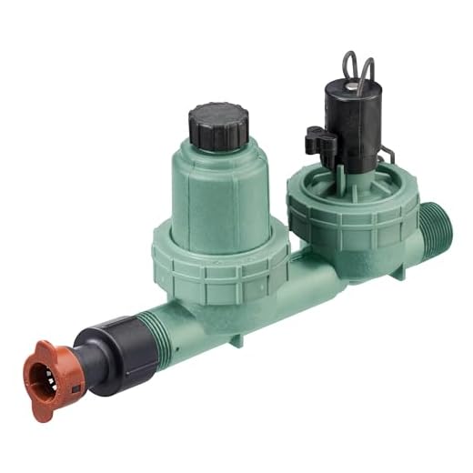 Orbit 67790 1" MPT 4-in-1 Drip Sprinkler Valve, Filter, Pressure Regulator, and Drip Irrigation Drip Tubing Adapter