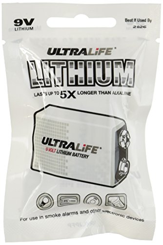 Ultralife U9VL-JPFP6 Long-Life 9V Lithium Battery