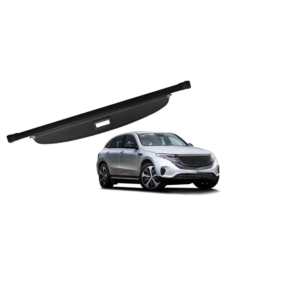 USSAY Car Trunk Cargo Cover for Mercedes-Benz EQC N293 400 2019~2024 Rear Trunk Parcel Shelf Luggage Retractable Security Privacy Panel Cover