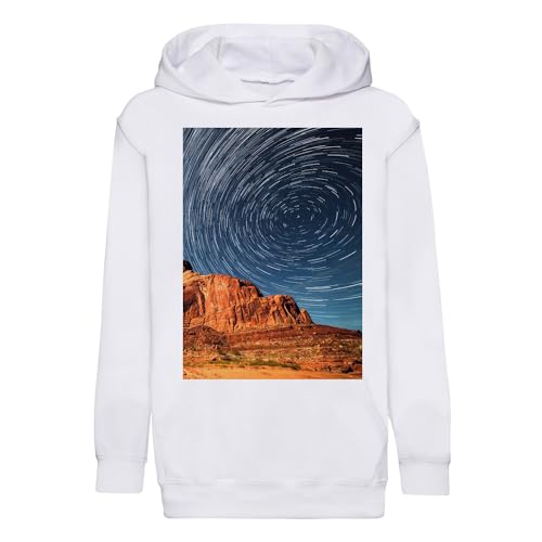 Sweat à capuche enfant paysage grand canyon pull à motif étoiles