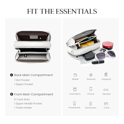 Image of befen Genuine Leather Crossbody Bags for Women, RFID Leather Purses
