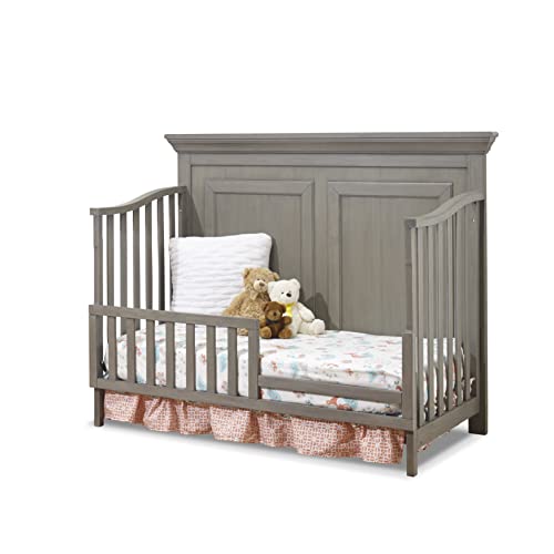 Image of Sorelle Furniture Toddler Rails and Full-Size Bed Adult Rails, Sorelle Wood Bed Rail & Crib Conversion Kit, Converts Sorelle Furniture Crib to Toddler Bed and Full-Size Bed, # 136 - Heritage Gray