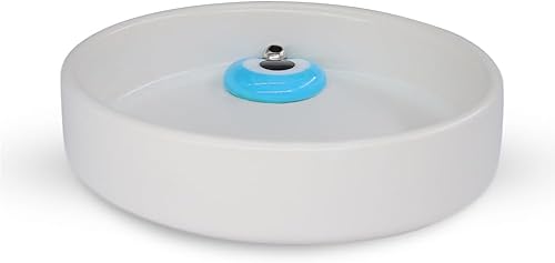 Miniatura 5 de Sermo Quemador de incienso de cerámica contra el mal de ojo (blanco con ojo malvado azul)