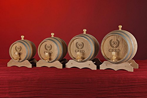 polar-effekt 2 Liter Holzfass Personalisiert mit Namens-Gravur - Originelles Geschenk - Eichen-Fass für Whisky oder Wein… – Bild 3