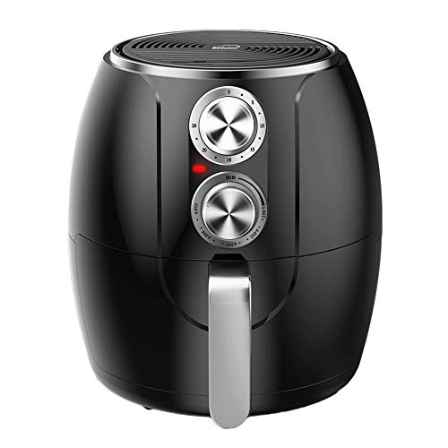 Brentwood 3.2-Quart Small Electric Air Fryer, Timer & Temp. Control (black, silver) (AF-300BK) Top 10 Best Brentwood Fryer - Our Recommended