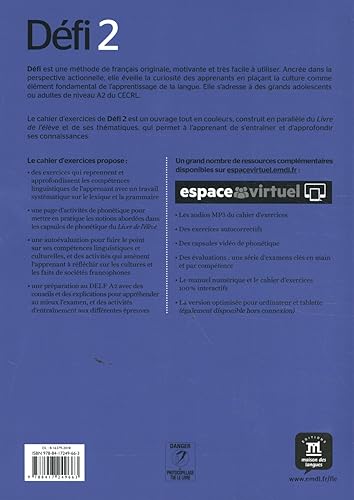 DÉFI CAHIER D'EXERCICES AVEC MP3-2 (A2): DÉFI CAHIER D'EXERCICES AVEC MP3-2 (A2): Vol. 2