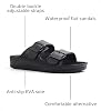 Sandalias planas de EVA para mujer con doble hebilla ajustable Qtdstz 5
