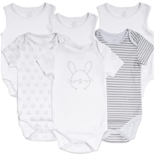 Bodies imprimés à manches courtes pour garçons et filles en coton bio Gots