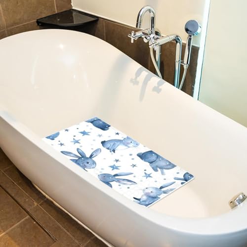 Tapis de bain antidérapant PVC extra long à trous de drainage efficaces