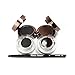4 in 1 Gel Eyeliner and Eyebrow Powder Kit Brown Black Water-proof with Eye Liner Brush