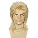 Sabosi Mullet Wig Light Blonde 80s Men Wig,Punk Rocker Hair Party Daily Halloween Costumes Long Wigs