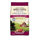Whole Earth Farms Dry Dog Food Whole Grains Recipe with Pork, Beef & Lamb - 25 lb. Bag
