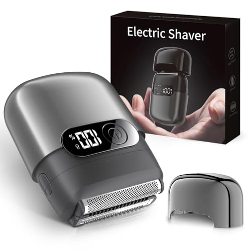 Image of Electric Razor for Men, Foil Shaver and Beard Trimmer | For Dry And Wet,Battery LED Display USB-C Fast Charge, IPX7 Waterproof Portable Travel Shaver