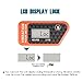 Runleader Digital Self Powered Hour Meter,Vibration Activated,Resettable Job Timer, User Lock Shutdown for Generator Marine ATV Lawn Mower Motor(Orange)