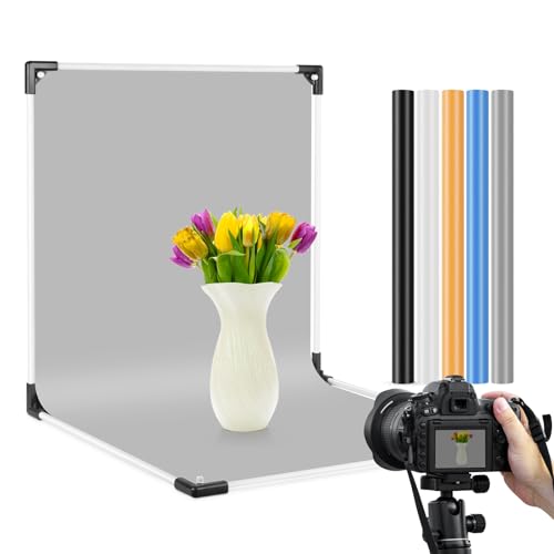 Small Backdrop Stand 1.3x2.6ft, Flat Lay Seamless Paper