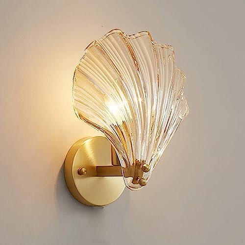 Aplique de pared moderno HAZARA en vidrio ámbar para iluminación de cabecera 6