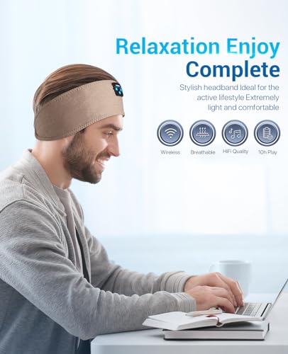Voerou Headband Headphones Adjustable Sleep Headphones For Side Sleepers thumb #4
