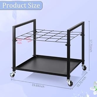 Cathyeen Blueprint Storage Rack Blueprint Holder Metal Blueprint Storage Cart with Wheels 20 Slots Roll File Holder for Home Office School to Storage Blueprint Poster Architectural (Black 20 Slots)