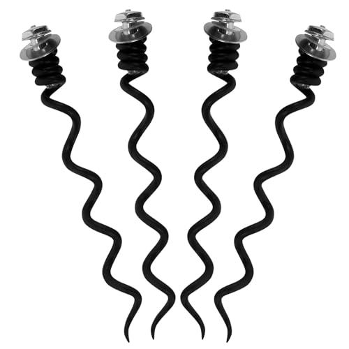 Baluue Kit 4 Pièces Spirales Métalliques de Rechange pour Ouvre-Bouteille Embouts Spiralés Compatibles Tire-Bouchon Accessoire Pratique pour Réparation de Forets Usage Vin Bière et