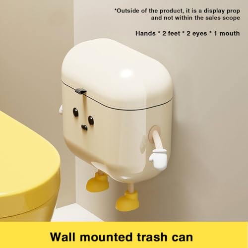 Image of HASTHIP Kitchen Waste Bin 9L Plastic With Lid, Hanging Mount