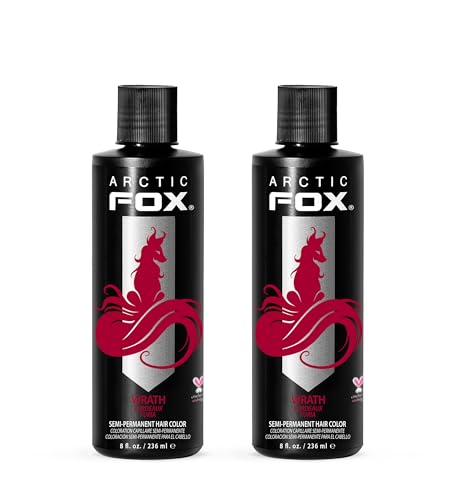 Image of ARCTIC FOX Semi-Permanent Hair Dye Wrath - Vegan, Ammonia Free - 2 x 8 oz