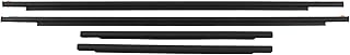 Weatherstrip Window Moulding Seal Door Outside Trim Seal Belt 4pcs Door Window Moulding Trim 6816235073 Front Rear Weatherstrip Replacement for FJ Cruiser 2007‑2014