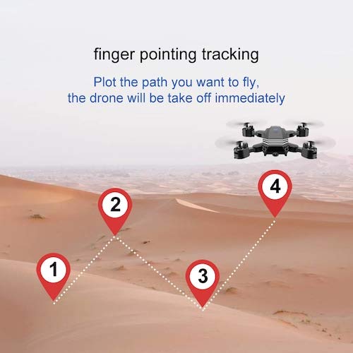 HaiMa Ls11 2.4Ghz Foldable Wi-Fi Fpv Rc Quadcopter Drone Con Modalità Di Attesa Della Fotocamera 4K Hd - 4K Con Borsa