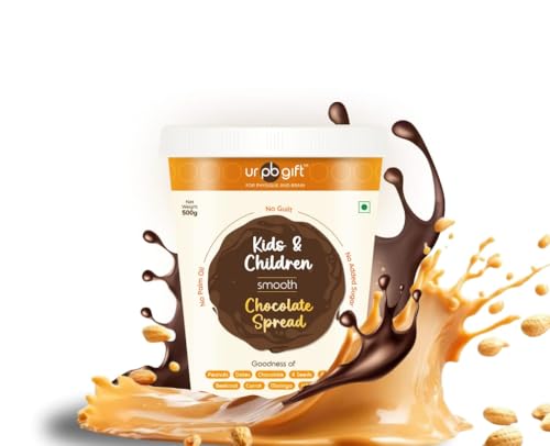 Image of URPBGIFT Chocolate Spread Smooth Sweetened with Dates | Creamy Chocolate Nut Spread | No Refined Sugar | Rich Cocoa Taste | Breakfast Dessert Spread for Toast Pancakes Smoothies | 500 g Jar