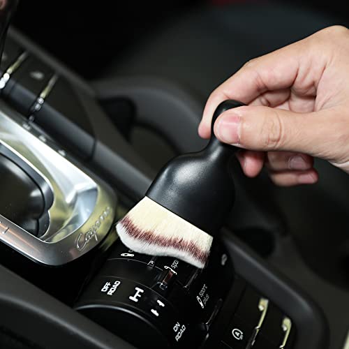 Image of AOCISKA Car Interior Detailing Brush,Soft Bristle Cleaning Brush Car Detailing Brush Dusting Brush,Car Interior Cleaning Tool,Auto Detail Brush Car Dash Duster Brush (Tri-Color)