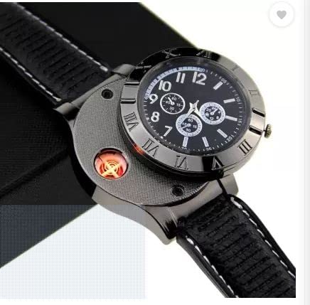Meesa Metal Premium Flameless Watch Lighter Black - Image 3