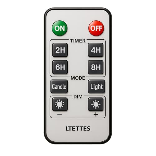 Image of LTETTES Flameless LED Candle with Grey Acrylic Fiberglass - 5x3 inch| Swiveling Faux Wick, AA Battery Powered with Remote & Timer | Smokeless Electric Candle for Home, Festival, Wedding Decor & Gifting