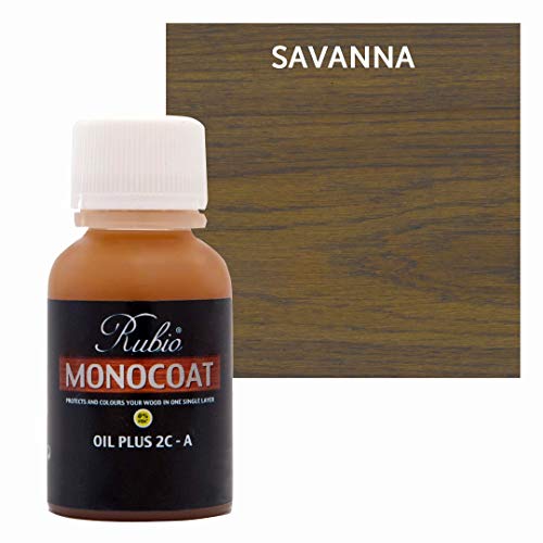 Rubio Monocoat Oil Plus 2C-A Sample Wood Stain Savannah 20ml