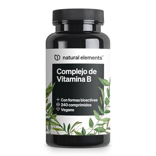 Complejo de Vitamina B – 240 comprimidos – con 8 vitaminas B esenciales y cofactores – con...