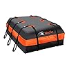 MeeFar Car Roof Bag XBEEK Rooftop top Cargo Carrier Bag 20 Cubic feet Waterproof for All Cars with/Without Rack, Includes Anti-Slip Mat, 10 Reinforced Straps, 6 Door Hooks, Luggage Lock