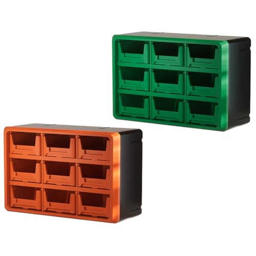 Boîte de rangement 9 compartiments pour ne plus perdre vos petites pièces PP